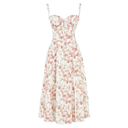 Sanne™ - Gebloemde Midriff Korter Jurk