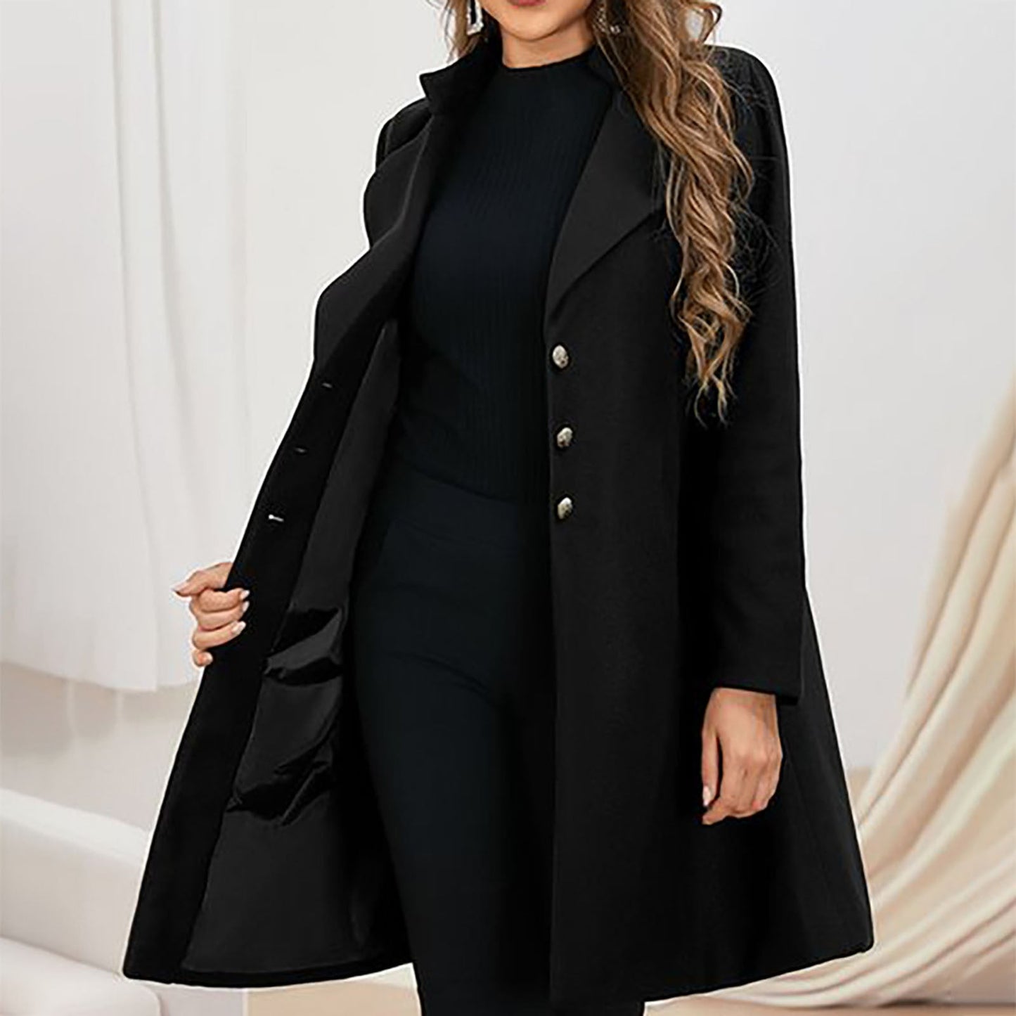 Zoë | Luxe Wollen Jas