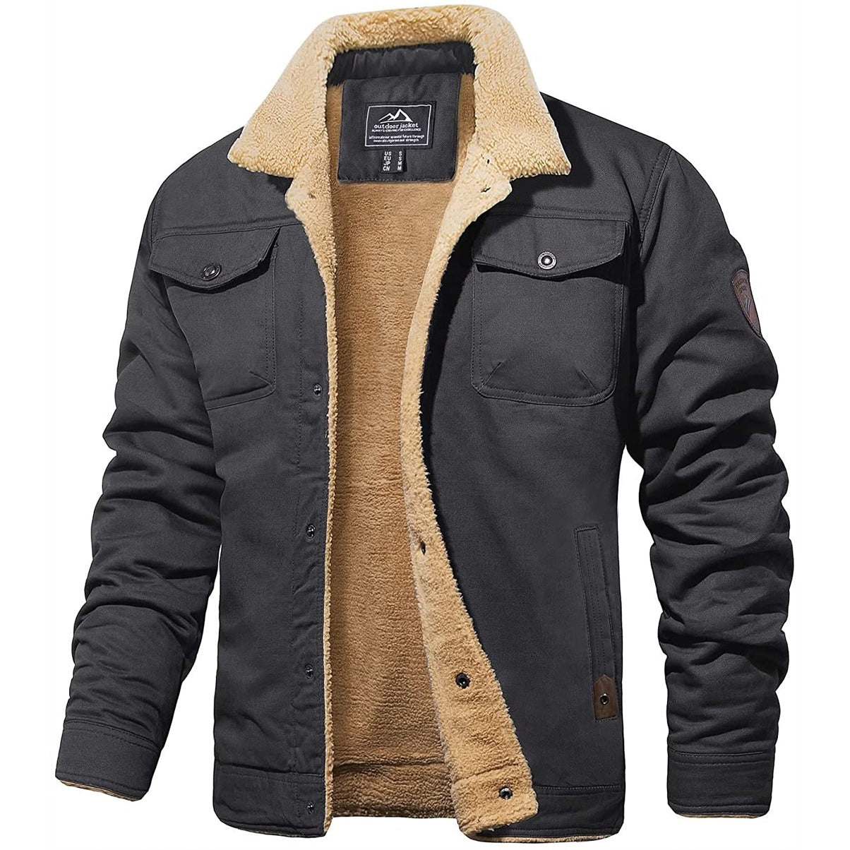 UrbanVibe™ | Heren Bomberjack met Bontkraag