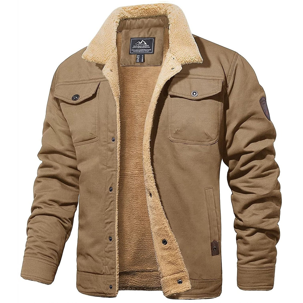UrbanVibe™ | Heren Bomberjack met Bontkraag