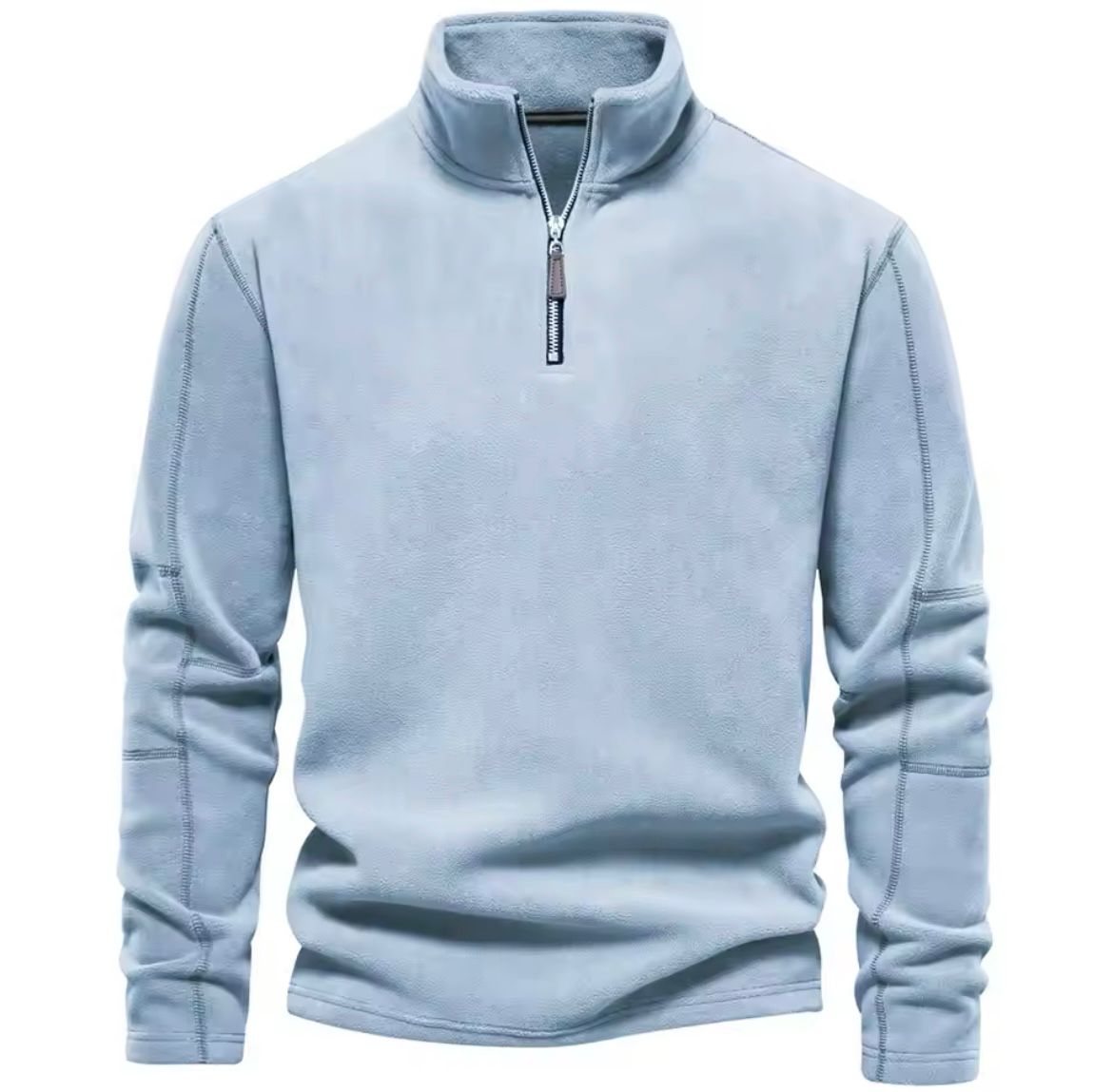 Roldan | Fleece trui met halve rits en opstaande kraag - Warme en stijlvolle bovenkleding