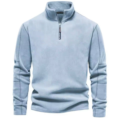 Roldan | Fleece trui met halve rits en opstaande kraag - Warme en stijlvolle bovenkleding