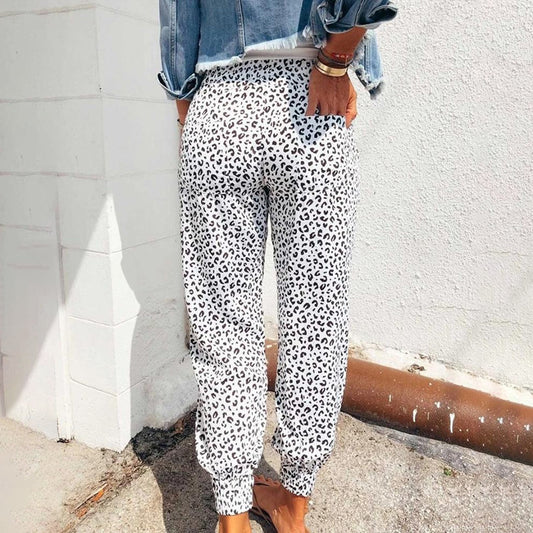Lara - Modieuze en Comfortabele Zomerbroek met Luipaardprint voor Vrouwen