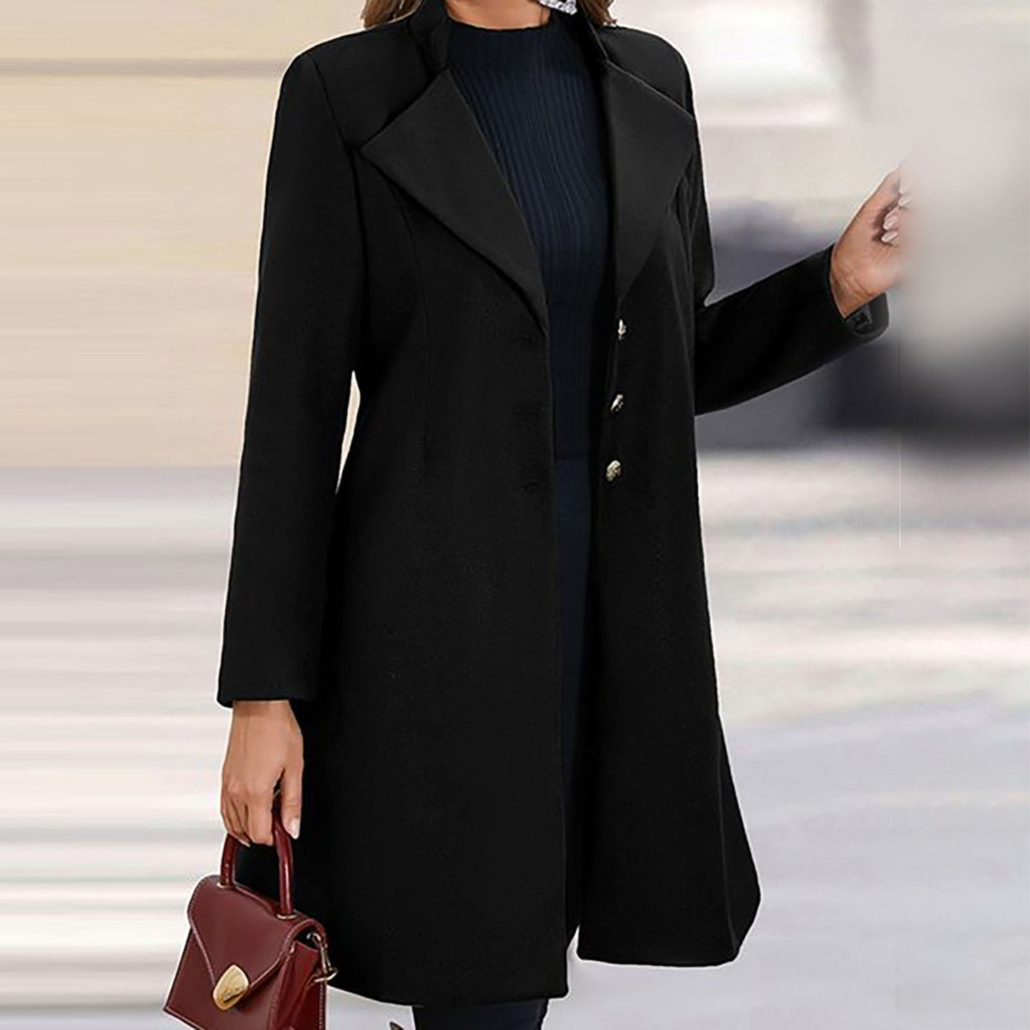 Zoë | Luxe Wollen Jas