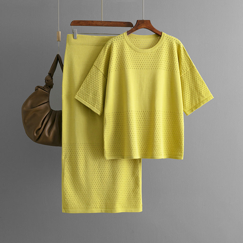 Natascha | Casual holle top & rok set