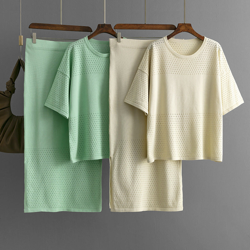 Natascha | Casual holle top & rok set