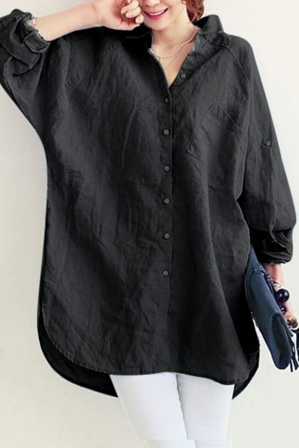 Chic Oversized Linnen Shirt