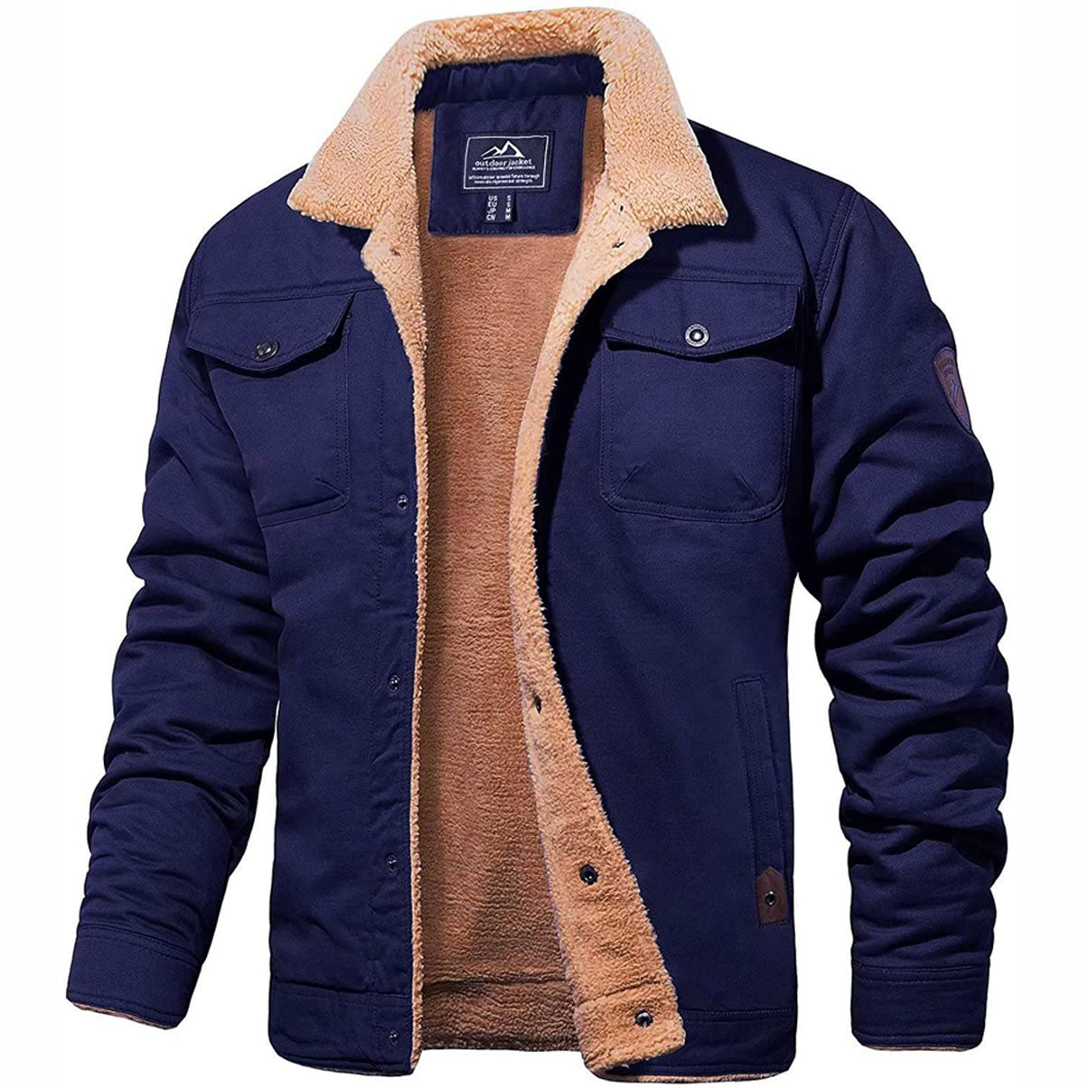 UrbanVibe™ | Heren Bomberjack met Bontkraag
