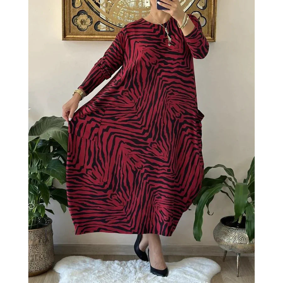Losse Modejurk met Print en Zakken