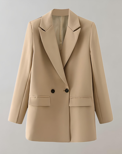 Saar | comfortabele effen formele oversized colblazers