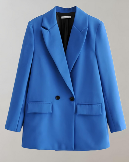 Saar | comfortabele effen formele oversized colblazers