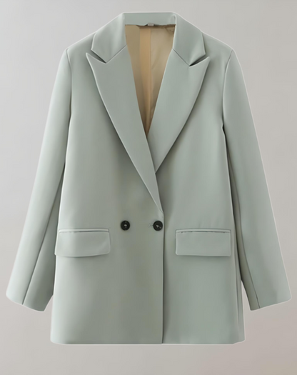 Saar | comfortabele effen formele oversized colblazers