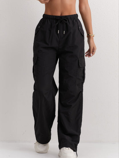 Adriana - Streetwear Lente Cargo Broek met Rechte Pijpen voor Vrouwen