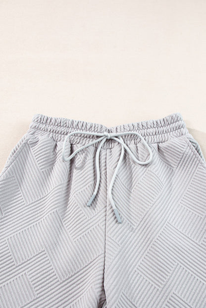 Nicola | Casual V-hals top met kraag & wijde broek set