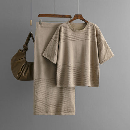 Natascha | Casual holle top & rok set