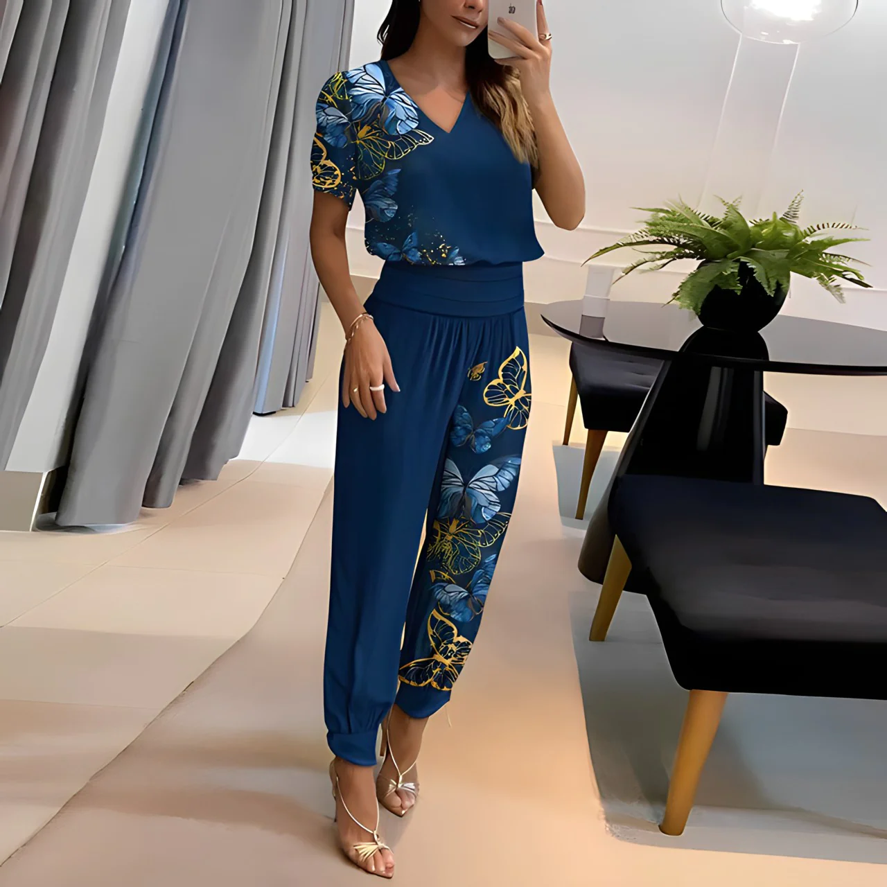 Brigette | Chique casual top en broek set