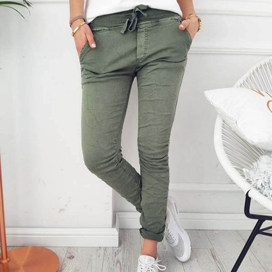 Gemma - Lichtgewicht Casual Broek met Elastiek voor Vrouwen