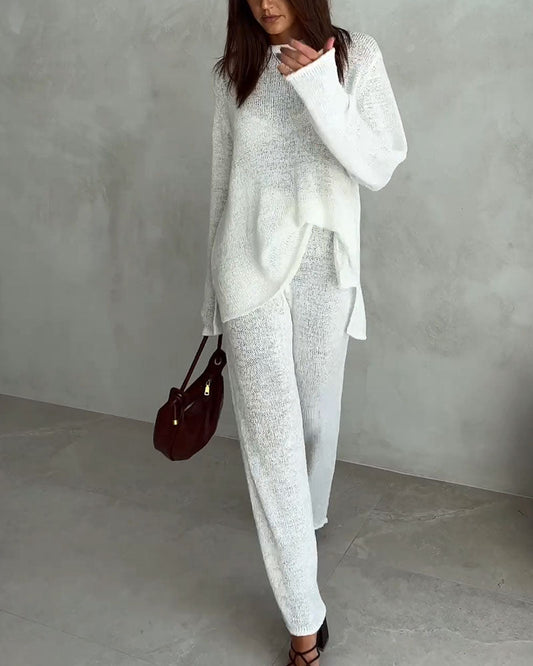 Kenna | Knitted casual two-piece set