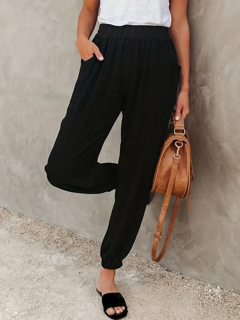 Lana - Lange Broek met Hoge Taille