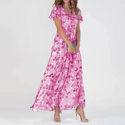 Ruth™ - Chique Bloemige Maxi Jurk