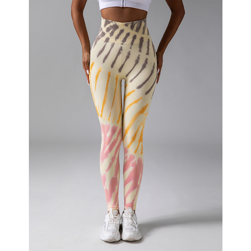 Alice - Comfortabele Tie Dye Scrunch Ademende Leggings voor Vrouwen
