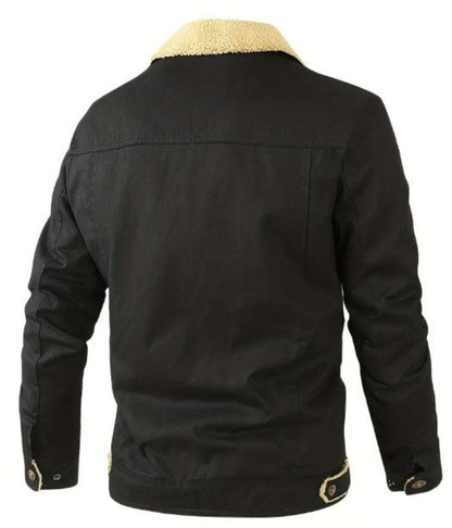 UrbanVibe™ | Heren Bomberjack met Bontkraag