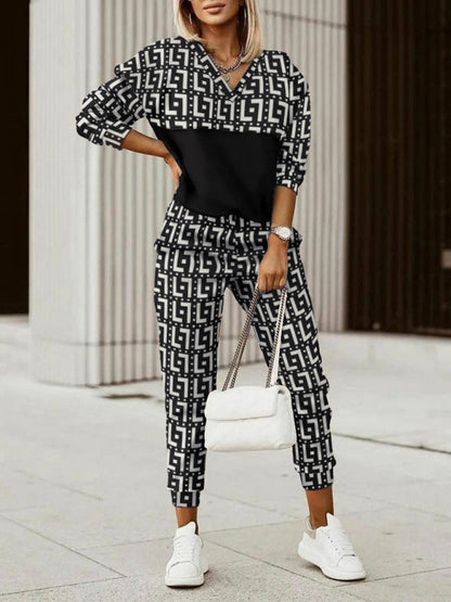 Odette | Modieus trainingspak met print