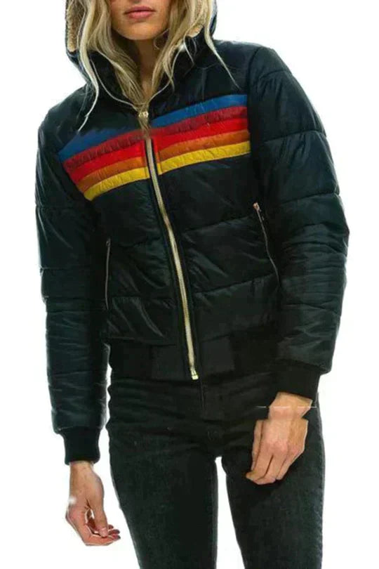 Riva Lefèvre™ | Regenboog Thermische Jas voor Dames