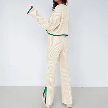 Santa | Gebreide trui en flare broek set