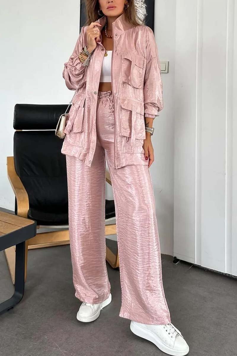 Violaine | Modieuze oversized jas en broek set