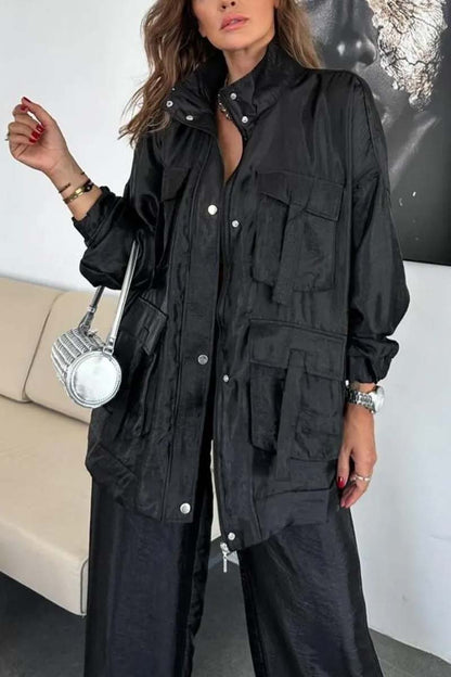 Violaine | Modieuze oversized jas en broek set