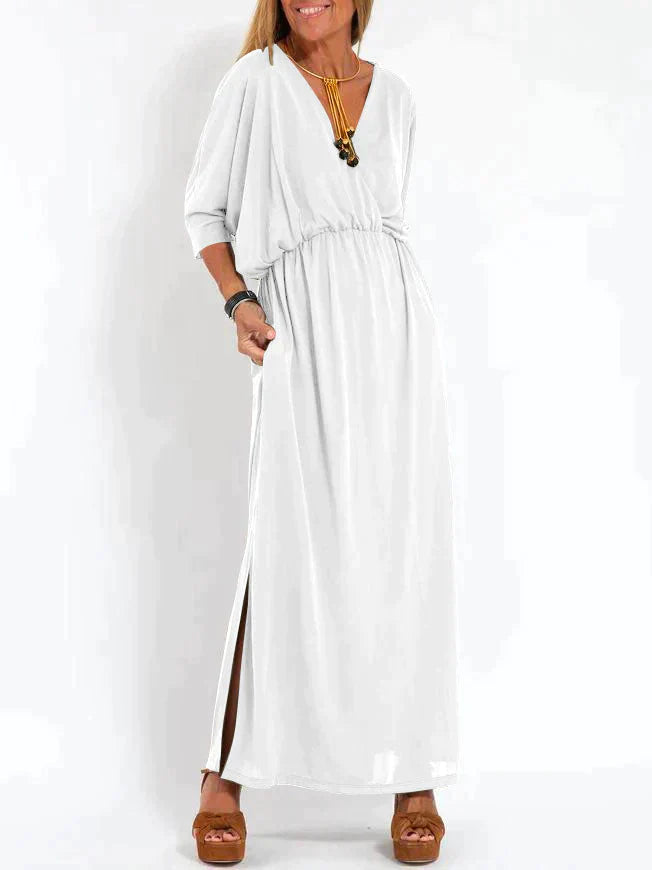 Casual Jurk met V-hals Slits