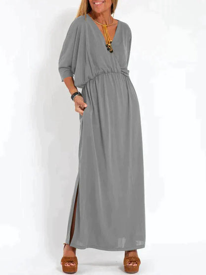 Casual Jurk met V-hals Slits