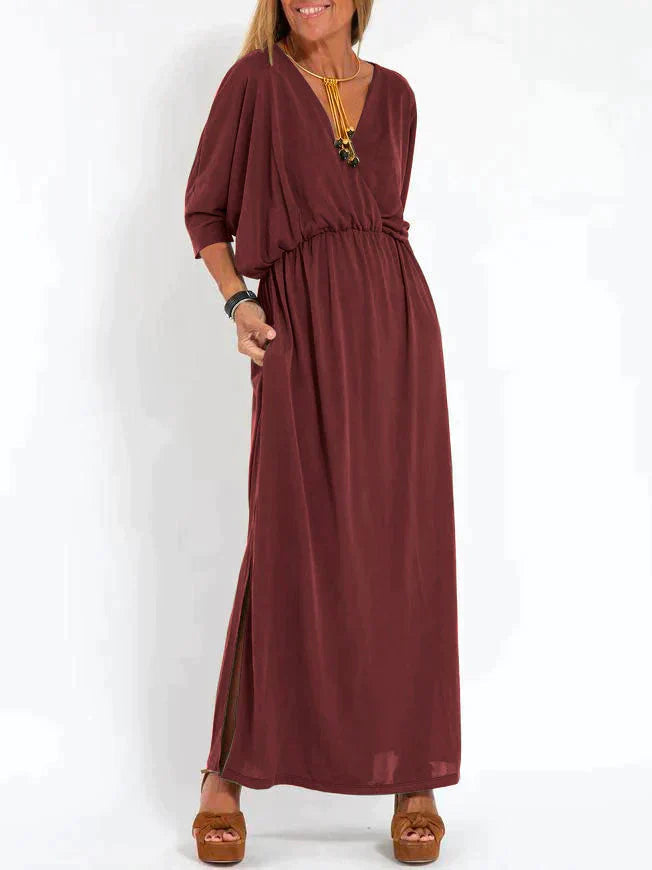 Casual Jurk met V-hals Slits