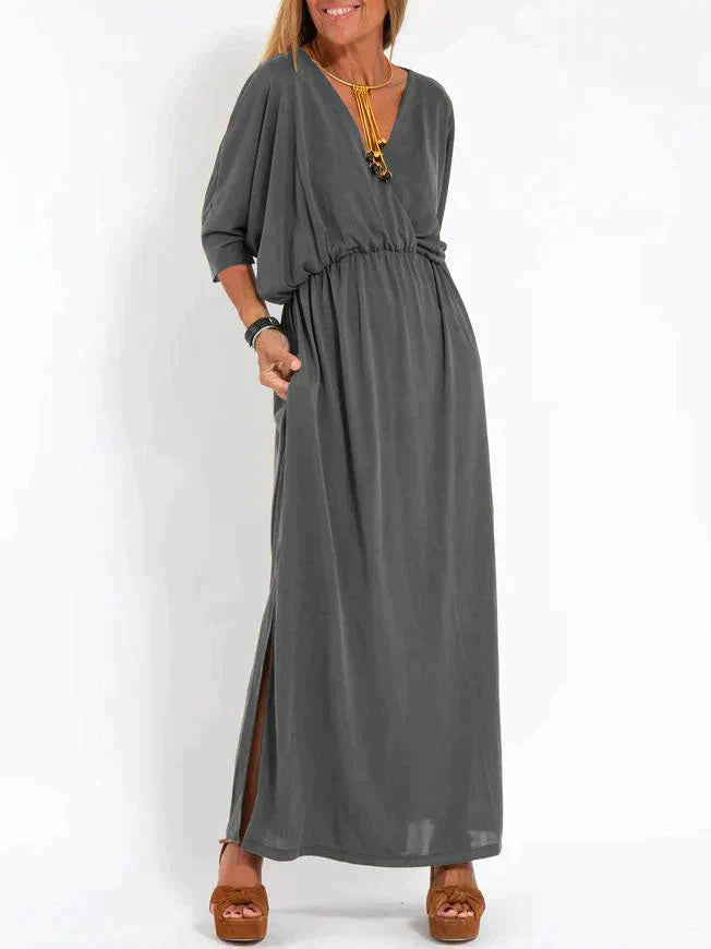 Casual Jurk met V-hals Slits