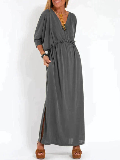 Casual Jurk met V-hals Slits