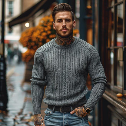 Pavel | Casual Gebreide Slim Fit Trui