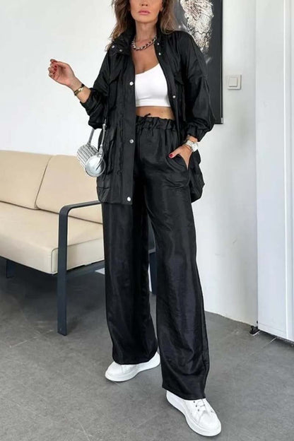 Violaine | Modieuze oversized jas en broek set