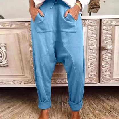 Cali - Casual Herfst Baggy Broek met Trekkoord voor Vrouwen