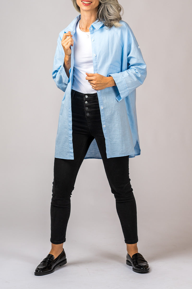 Chic Oversized Linnen Shirt
