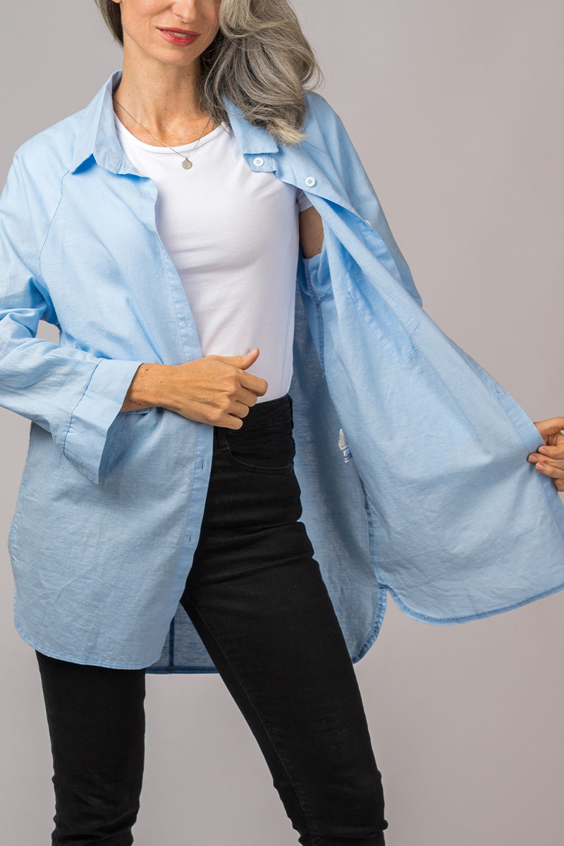 Chic Oversized Linnen Shirt