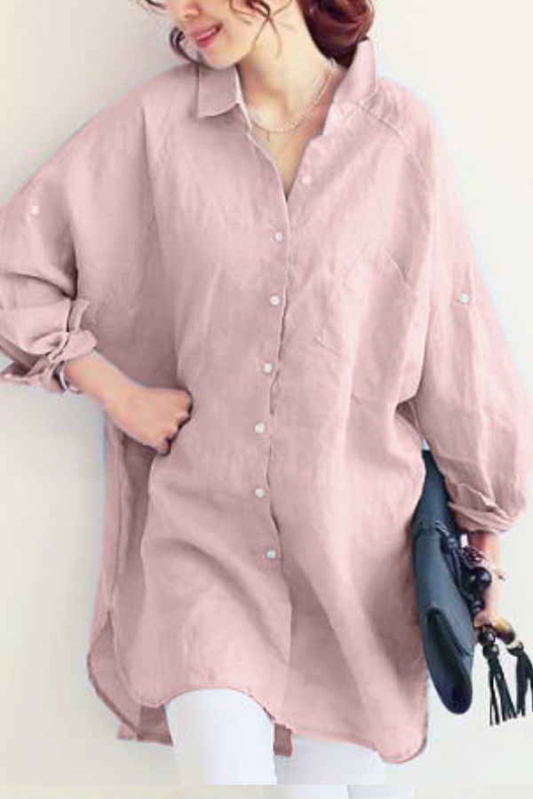 Chic Oversized Linnen Shirt