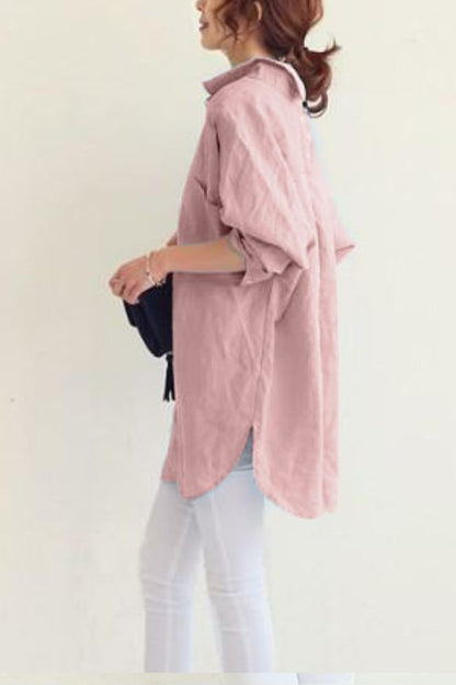 Chic Oversized Linnen Shirt