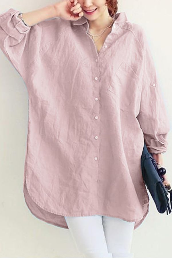 Chic Oversized Linnen Shirt