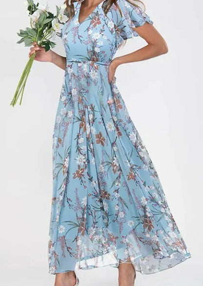 Ruth™ - Chique Bloemige Maxi Jurk