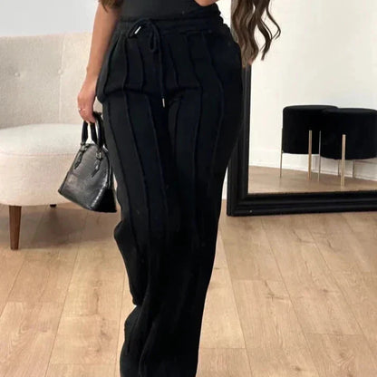 Laylani - Casual Herfst Gestreepte Joggingbroek voor Vrouwen