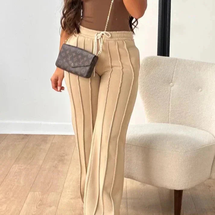 Laylani - Casual Herfst Gestreepte Joggingbroek voor Vrouwen