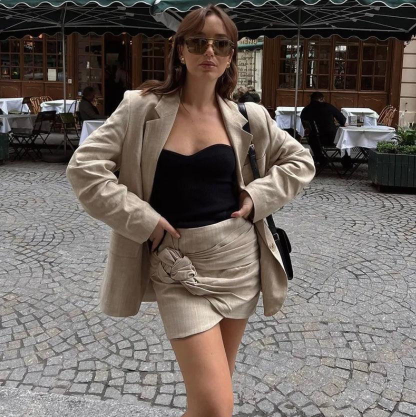 Lieve | Tweedelige set met blazer en rok