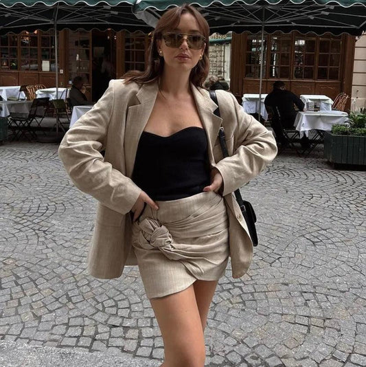 Lieve | Tweedelige set met blazer en rok