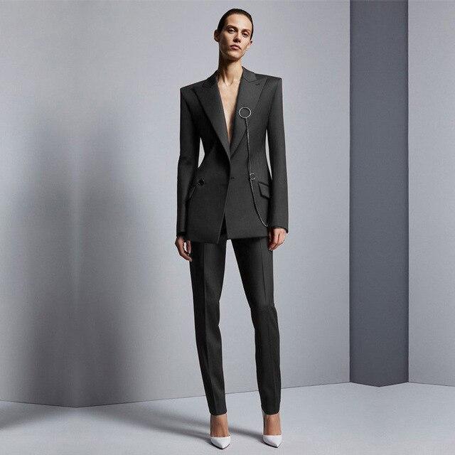 Samira | Elegant gekleed formeel blazer en broekpak